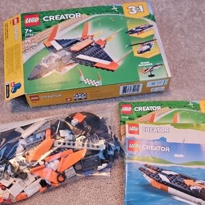 LEGO Creator 3-in-1 Jet with Orange and Blue